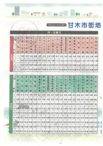 3.市街地循環線のお知らせ（時刻表、平日、土曜）のサムネイル